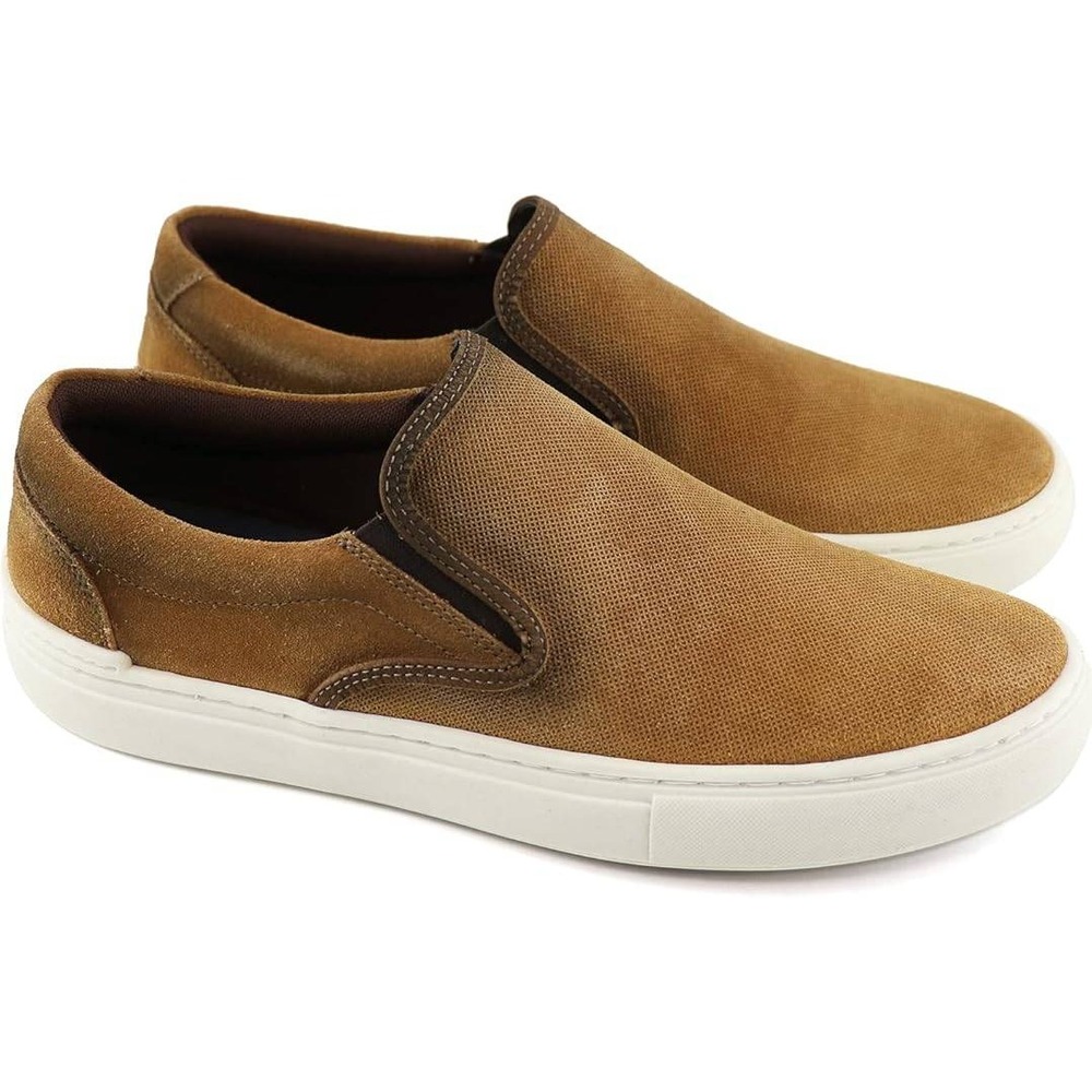 Marc Joseph New York Men's Lightweight Fashion Sockless Sneakers Tan Size 10.5